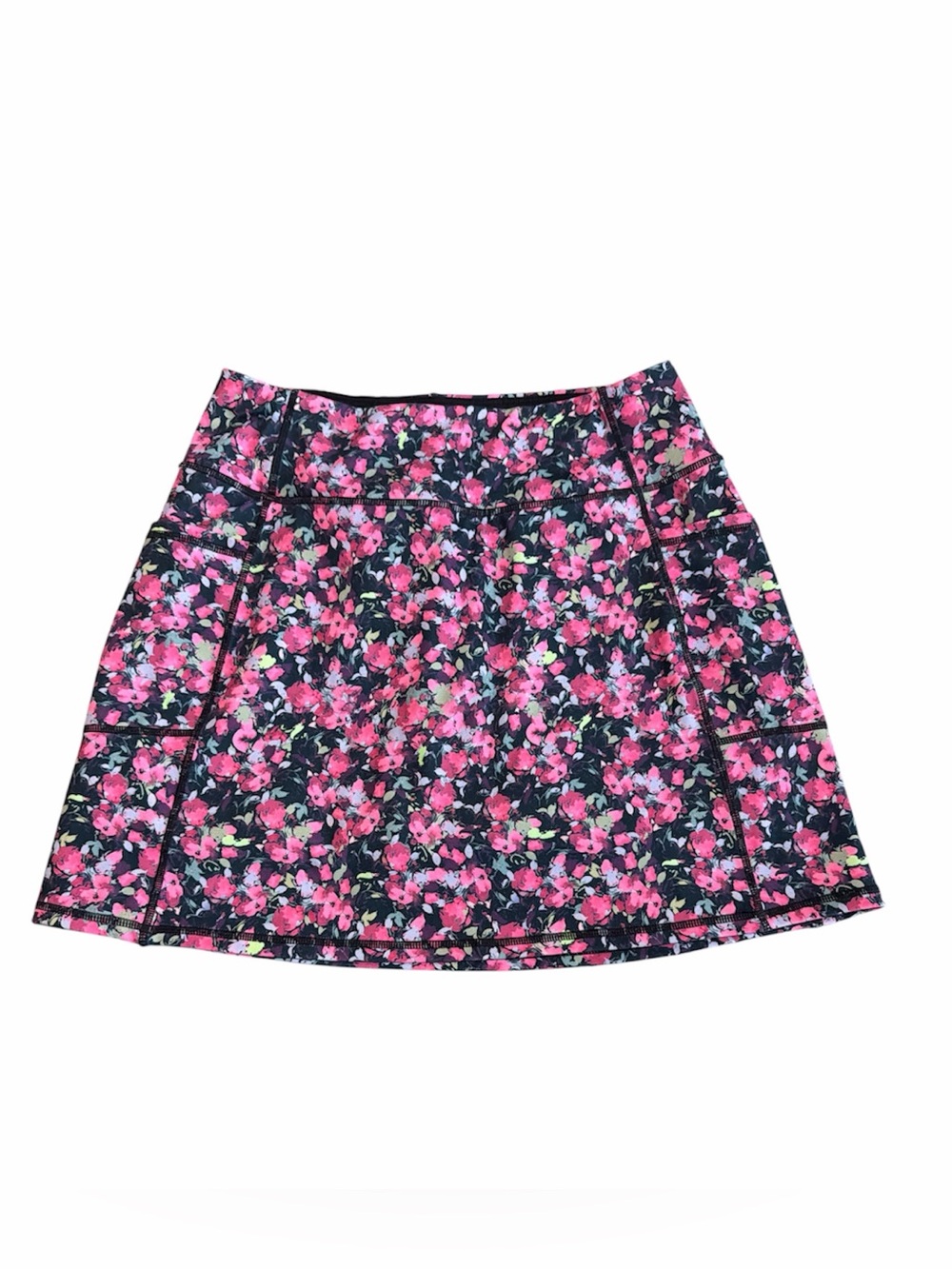 Sketchers Go Stretch Fantasy Fields Floral Pink Active Skort 16” size S - Picture 2 of 7
